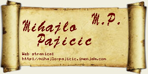 Mihajlo Pajičić vizit kartica